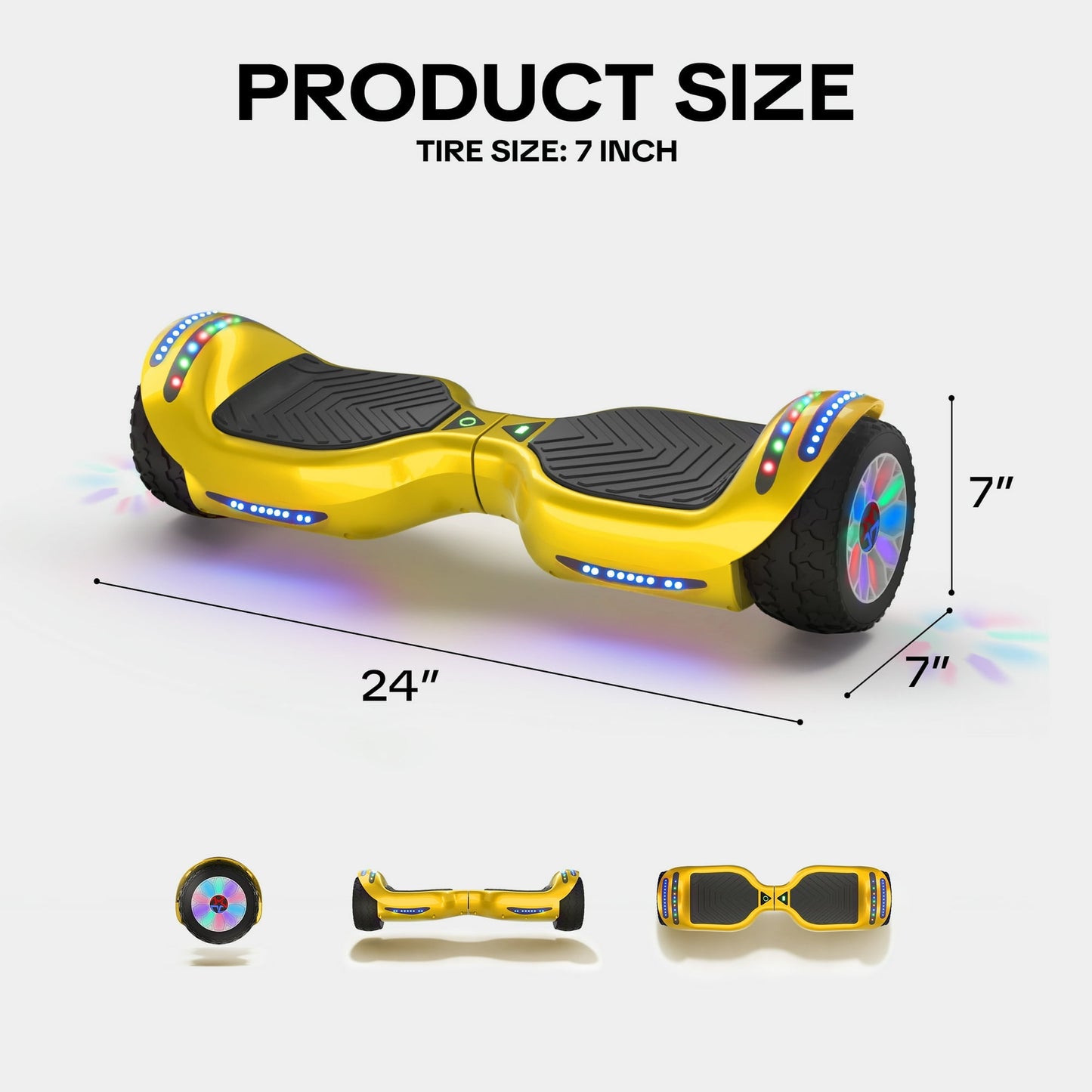 Mosta Electric Hoverboard with New Version Bluetooth Hover Board, Chrome and Design Color Self-Balance Electric Scooter