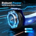 Off Road Electric Scooter with LED Lights & 400W Motor, Tcdjtc Hover Self-Balance Scooter for Kids Board, Electric Scooter with Bluetooth Speakers, Kids Scooter with 9MPH Max Speed, All Terrain