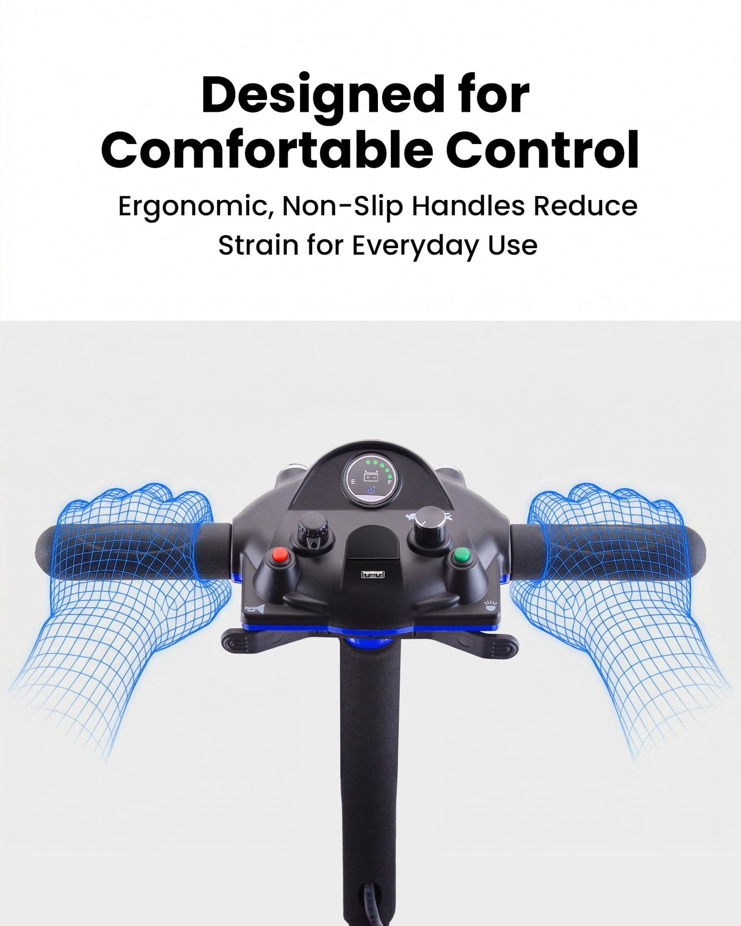QEASET 4 Wheel Mobility Scooter,Mobility Scooter for Adults, Senior, Electric Powered Chargeable Device for Travel,Mother's Day gift