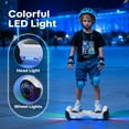 Tcdjtc Hoverboard with Bluetooth and Led Lights, Balance Board for Kids, Kids Outdoor Toys with 9 Mph Max Speed, All Terrain Hoverboard with UL 2272 Safety Standard
