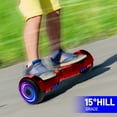 Off Road Electric Scooter with LED Lights & 400W Motor, Tcdjtc Self-Balance Scooter for Kids, Electric Scooter with Bluetooth Speakers, Kids Scooter with 9MPH Max Speed, All Terrain Scooter