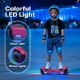 Tcdjtc Self-Balance Scooter for Kids, Electric Scooter with Bluetooth Speakers, Hover Off Road Board Electric Scooter with LED Lights & 400W Motor, Kids Scooter with 9MPH Max Speed