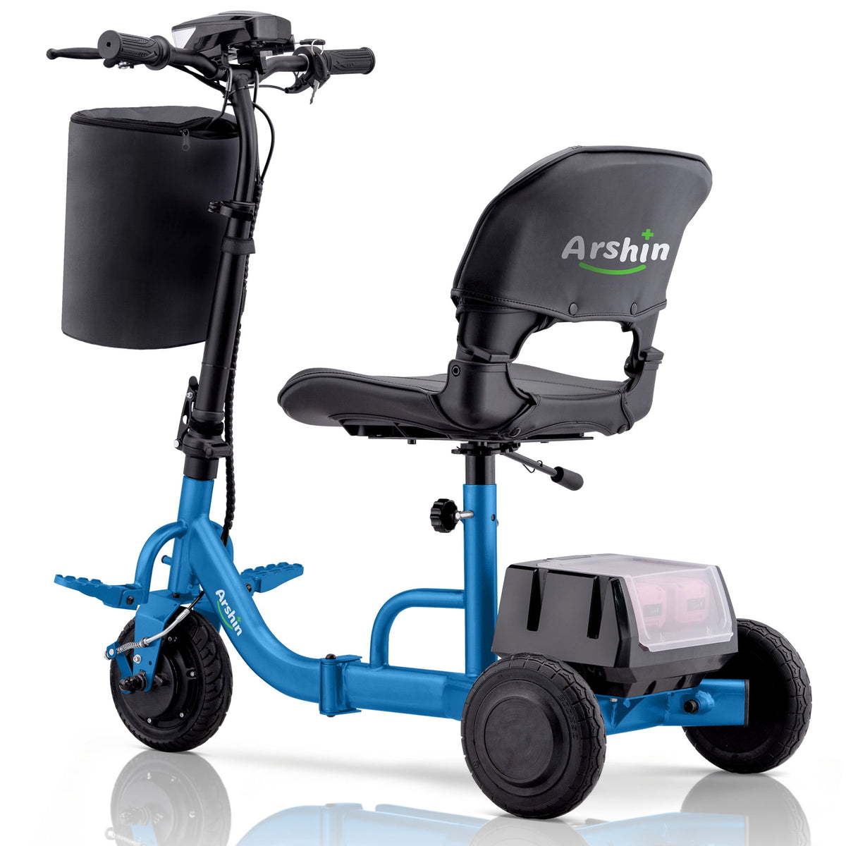 Ostrina Upgrade Mobility Scooter Lightweight Foldable,All Terrain Mobility Scooters for Seniors & Adults,300lbs Electric Wheelchair Strong Device for Travel,2 Batteries,Variable Speed(Purple)