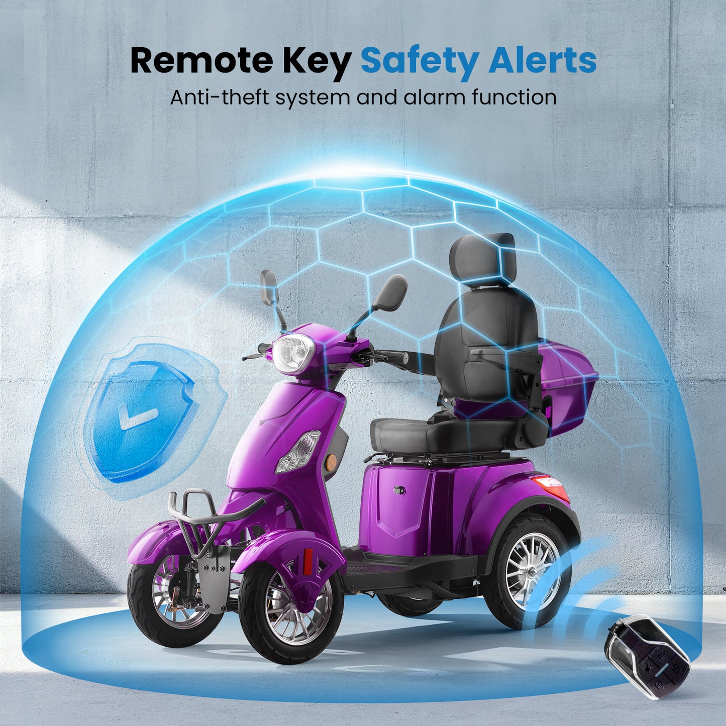Mosta 4 Wheel Mobility Scooters for Seniors, Adult Scooter with 800W Motor, Heavy Duty Electric Scooter with 500 lb Capacity, 31 Miles Long Range and Speed Adjust Medical Scooter