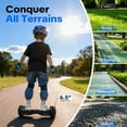 Tcdjtc Self-Balance Scooter for Kids, Electric Scooter with Bluetooth Speakers, Hover Off Road Board Electric Scooter with LED Lights & 400W Motor, Kids Scooter with 9MPH Max Speed