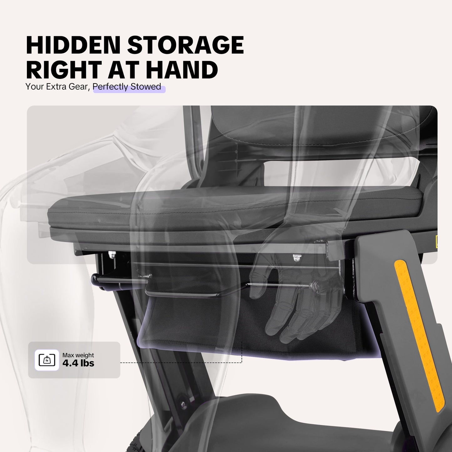 Ultra Lightweight 88lbs Mobility Scooter for Seniors,Arshin Foldable Electric Wheelchair,15 Miles Lithium Battery,300lbs Strong Device for Travel,Legroom for Big & Tall,Silver