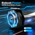 Off Road Electric Scooter with LED Lights & 400W Motor, Tcdjtc Hover Self-Balance Scooter for Kids Board, Electric Scooter with Bluetooth Speakers, Kids Scooter with 9MPH Max Speed, All Terrain