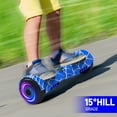 Off Road Electric Scooter with LED Lights & 400W Motor, Tcdjtc Self-Balance Scooter for Kids, Electric Scooter with Bluetooth Speakers, Kids Scooter with 9MPH Max Speed, All Terrain Scooter