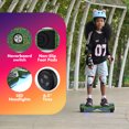 Electric Scooter with Bluetooth Speakers, Hover Off Road Board Electric Scooter with LED Lights & 400W Motor, Kids Scooter with 9MPH Max Speed, Tcdjtc Self-Balance Scooter for Kids