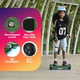 Electric Scooter with Bluetooth Speakers, Hover Off Road Board Electric Scooter with LED Lights & 400W Motor, Kids Scooter with 9MPH Max Speed, Tcdjtc Self-Balance Scooter for Kids