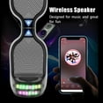Off Road Electric Scooter with LED Lights & 400W Motor, Tcdjtc Self-Balance Scooter for Kids, Electric Scooter with Bluetooth Speakers, Kids Scooter with 9MPH Max Speed, All Terrain Scooter