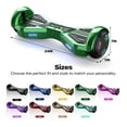 Tcdjtc Hover Self-Balance Scooter for Kids Board, Off Road Electric Scooter with LED Lights & 400W Motor, Electric Scooter with Bluetooth Speakers, Kids Scooter with 9MPH Max Speed