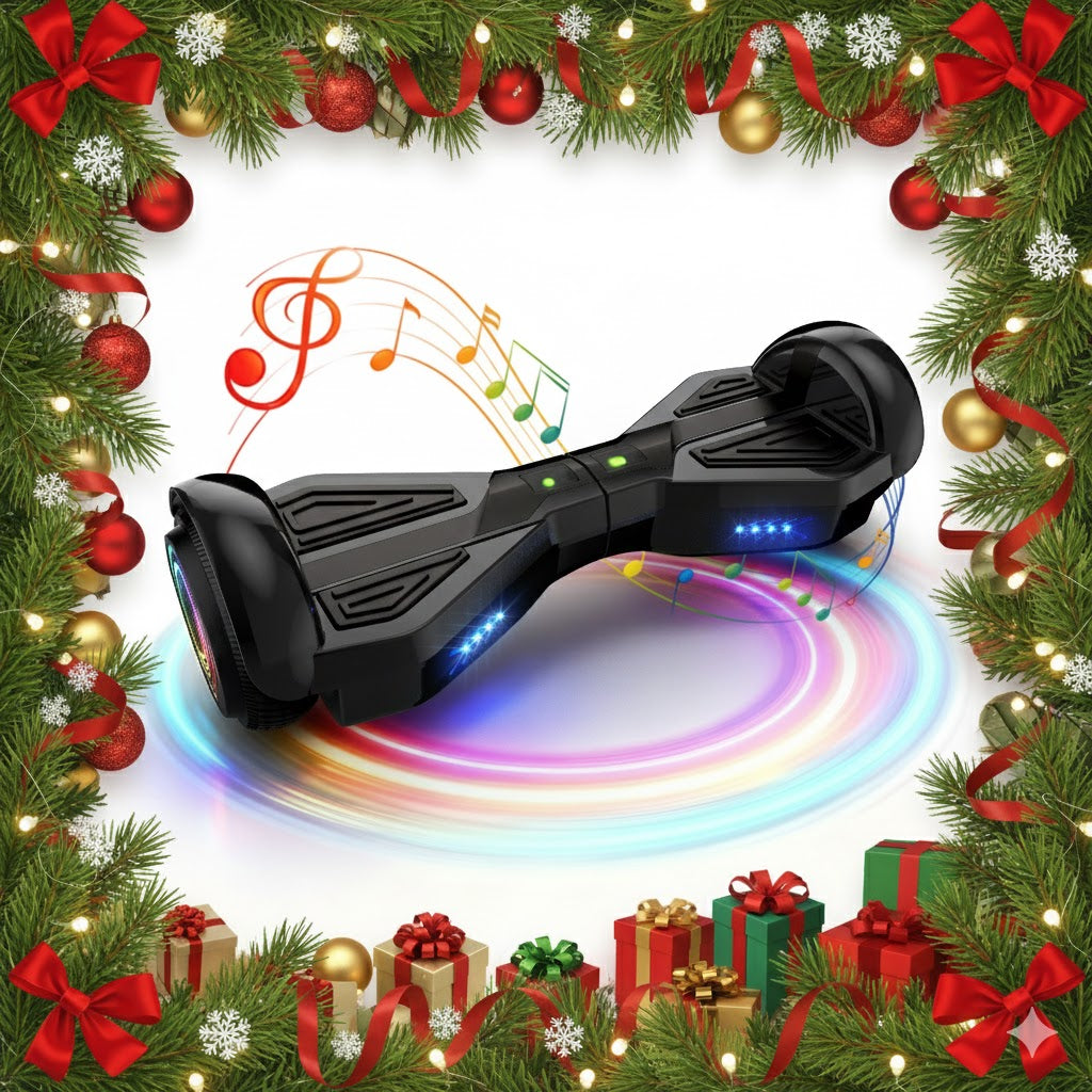 MOSTA All Terrain Self-Balance Scoote ,Electric Scooter Board for Kids & Adults with Bluetooth and Led Lights,6.5 inch,165 lbs capacity Perfect Gift